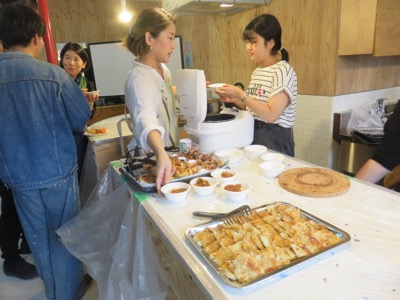 立食パーティーの料理